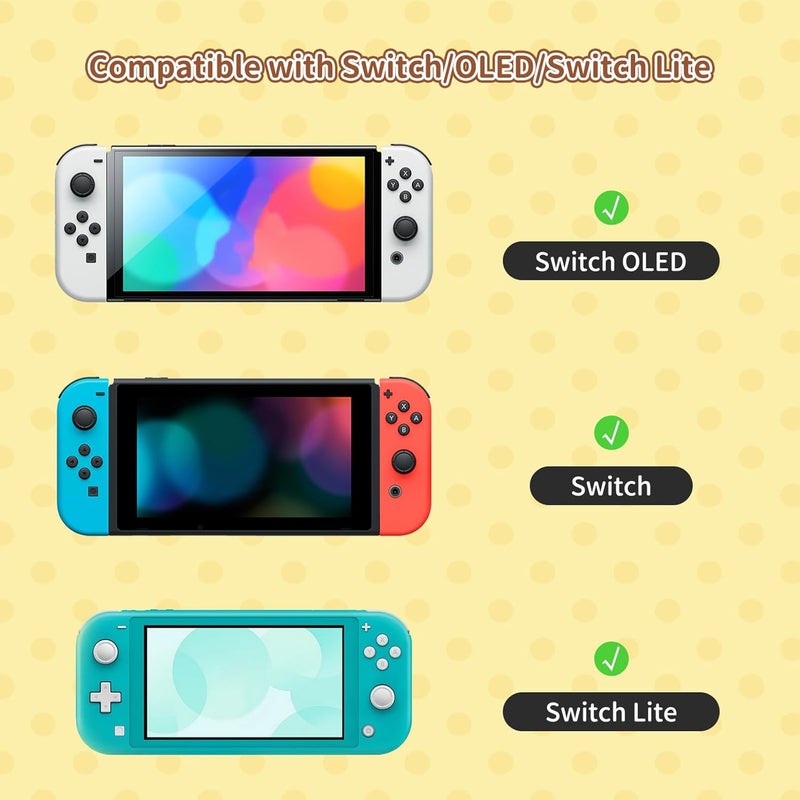 Kuitmor Cute Silicone Joystick Thumb Grip Caps,Joy Con Cover Compatible with Switch/OLED/Switch Lite,4PCS - Dog - Image 2